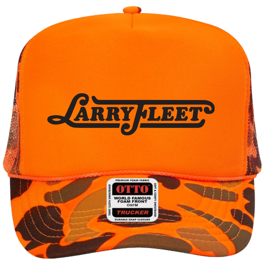 Orange Camo Logo Hat