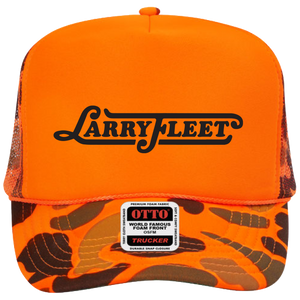 Orange Camo Logo Hat