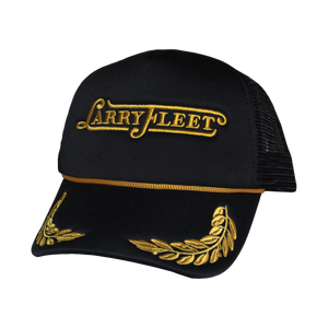 Larry Fleet Black & Gold Trucker Hat