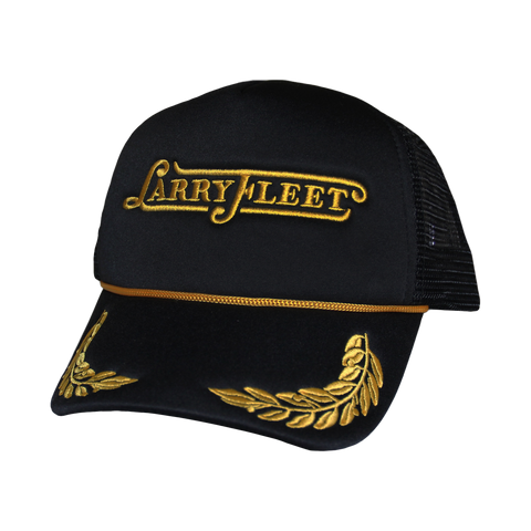 Larry Fleet Black & Gold Trucker Hat